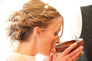 Bride-Takes-A-Ceremonial-Drink